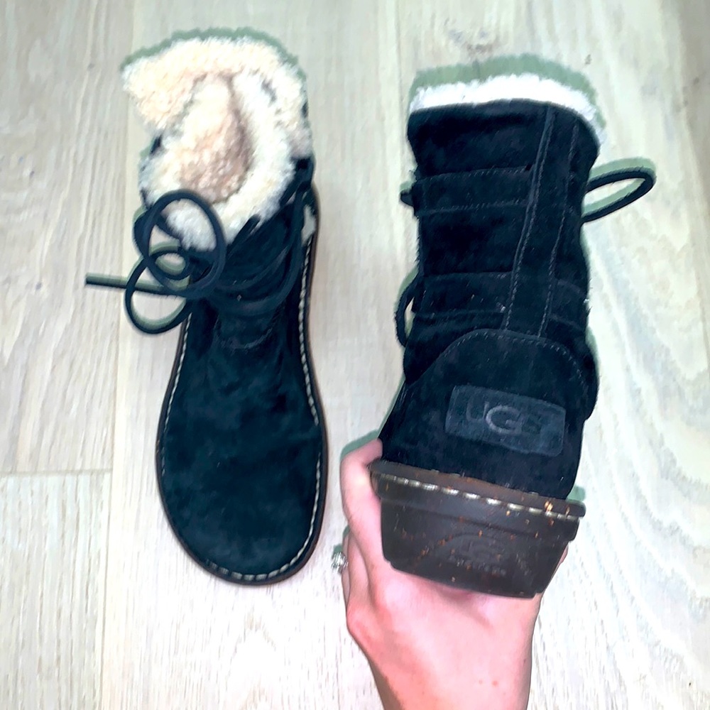 Black UGG boots size 8